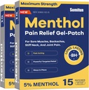Sumifun Medicated Cold Hot Patches - 30 cuenta 5% Menthol Extra Strength Pain Relief Patches Powerful Targeted Relief for Simple Backaches, Joint Pain, Stiff Neck, Muscle Sore