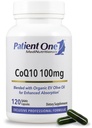Paciente Una Coenzima Q10 (CoQ10) 100 mg ← Antioxidante Suplemento de Apoyo al Corazón y la Salud Vascular* Silencio con el Aceite Orgánica de Oliva Silencio 120 cápsulas