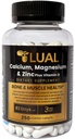 Calcio LUAL, Magnesio, Zinc &amp; Vitamina D3 Calcio, Magnesio &amp; Zinc Plus Vitamina D3 Caplets Suplemento dietético, 250 Cuenta