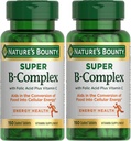 Complejo Bounty Super B de la naturaleza con ácido fólico vitamina C, Immune & Energy Support, 150 Tablets - Pack of 2