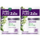 ZzzQuil Pure Zzzs All Night Extended Release, Melatonin Sleep Aid Tablets, Helps You Stay Asleep Longer, Sleep Aid for Adults, 2 mg por Tablet, 56 Total Tablets (2 Packs of 28)