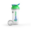 BioTRUST BlenderBottle Classic Shaker Bottle, 28 onzas con bucle, Clear/Green
