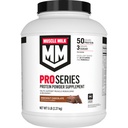 Muscle Milk Pro Series Protein Powder Suplemento, Knockout Chocolate, 5 libras, 28 piezas, 50g Proteína, 3g Azúcar, 20 vitaminas &amp; minerales, NSF certificado para el deporte, recuperación del entrenamiento