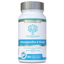 Ashwagandha & Shilajit - Ashwagandha KSM-66 1000mg & Purified Shilajit Extract 200mg (50% Fulvic Acid) - Sin rellenos artificiales, carpetas o agentes de flujo - Apto para veganos