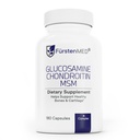 Glucosamina FürstenMED Chondroitin MSM Suplemento - Condroitina &amp; Glucosamina Suplementos nutricionales para huesos &amp; normal cartílago Salud - Apoyo normal salud conjunta con vitamina C - 180 cápsulas