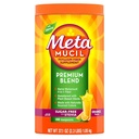 Metamucil Premium Blend, 4-en-1 Suplemento de fibra para la salud digestiva, Psyllium Husk Fiber Powder, Libre de azúcar con Stevia, Suplemento de fibra de base vegetal, Orange Flavored, 180 cucharaditas