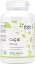 Lucky Vitamina - CoQ-10 con Hawthorn Berry 100 mg. - 180 Veg Capsules