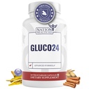 Gluco24 Suplemento - Suplemento con canela, bereberina, vitamina C y más - Suplemento para hombres &amp; mujeres, 60 cápsulas