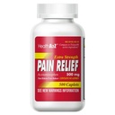 HealthA2Z® Extra Strength Pain Relief ← Acetaminophen 500mg Silencio Contiene No Aspirin ← Fever Reductor de Dolor Silencioso (500 Conde (Pack of 1))