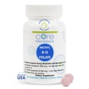 Core Med Science Methyl B12 Folate Supplement for Women &amp; Men - 5-MTHF Pills Support Mood, Cognitive, & Heart Health - Methylfolate Vitamin B9 for Homocysteine Levels " Methylation Cycle (60 Count)