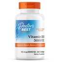 Mejor vitamina D3 5.000 UI para huesos saludables, dientes, corazón y apoyo inmunológico, no GMO, libre de gluten, soy libre, 360 cuenta (Pack of 1)