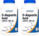Nutricost D-Aspartic Acid Capsules (180 caps) (2 Botellas)
