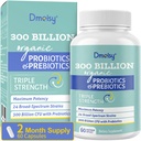 Probióticos para Mujeres y Hombres, 300 millones de millones de francos CFU 24 Strains Probióticos + 15 hierbas orgánicas Prebióticos Blend, Estante Stable Gut Health Supplement for Digestive Immune & Whole-Body Health, 2 Month Supply