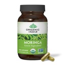 ORGANIC INDIA Moringa Capsules Orgánico - Moringa Suplemento - Superalimentos Verdes, Moringa Leaf Capsules, Puro Superverde, Verdes Veganos, Multivitamina de la naturaleza, Vegan, Libre de gluten - 90 cápsulas