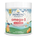 Nordic Naturals Nordic Omega-3 Gummies, Tangerine - 120 Gummies - 82 mg Total Omega-3 con EPA " DHA - Non-GMO - 60 Servimientos