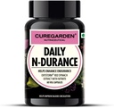 N-Durance diario, Extracto de Nitrato de Espinaca Roja, Suplemento de óxido nítrico, 400 mg de Veces de entrenamiento previo, 60no