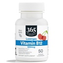 365 by Whole Foods Market, Vitamina B12 500mcg Lozenges, Natural Cherry Flavor, Vegan, 50 Cuenta