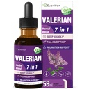 Valerian Root Sleep Support Drops, Passion Flower, Chamomile, Lavender, Soursop Leaves, " Hibiscus Herb Extract Supplement Tincture for Sleep Soundly " Deeply. Perfecto con sonidos de sueño. 2oz