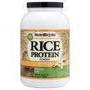 NutriBiotic – Vanilla Rice Protein, 3 Lb (1.36kg) ← Carb bajo, Keto-Friendly, Vegan, Raw Protein Powder ← Creciente " Procesado sin productos químicos, transgénicos o glúteo Silencio fácil de digerir " Rich