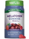 La verdad de la naturaleza Melatonin 10mg Gummies ← 70 Cuenta ← Berry Flavor tó Vegan, Non-GMO, y Gluten Free Supplement