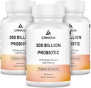 300 Probióticos CFU de Billones - Probióticos para Mujeres y Hombres, 12 Estrechos Probióticos Plus Prebiótico, para Immune &amp; Digestivo, Salud Gut, Bloating, Estante Stable - 180 cápsulas...