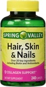 Valle de primavera - Pelo, Esquín &amp; uñas, Biotin-Collagen-Gelatin, 240 caplets