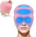 Migraine Relief Cap con Gel Top Coverage, Headache Relief Hat for Migraine Sinus Tension Stress Pain Relief, Migraine Ice Head Wrap Ice Gel Packs Hot Cold Therapy Headache Relief Cap