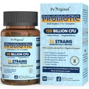 Probióticos para Mujeres y Hombres 120 Billones CFU con 36 Estrechos Probióticos para Salud Digestiva y Salud Gut, cápsulas de liberación retrasada, resistente al ácido estomacal, sin necesidad de refrigeración 30 cápsulas