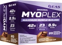 EAS Original Myoplex Maximum Muscle Builder, Meal Replacement Protein Mix ← Calidad Protein Blend tención 42g Protein, 20 Packet Individual (Chocolate Peanut Butter Cup)