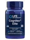 Extensión de vida Cognitex® Elite, sabio, Blueberry, ashwagandha, fosphatidylserine, vinpocetine, Atención, Focus, Mood & Memory, Gluten-Free, Non-GMO, Vegetarian, 60 Tablets