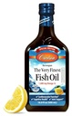Carlson - The Very Finest Fish Oil, Special Edition, 1600 mg Omega-3s, Liquid Supplement, Norwegian Fish Oil, Wild-Caught, Sustentably Sourced Liquid, Lemon, 500 mL (16.9 Fl Oz)
