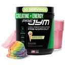 JYM Supplement Science Pre JYM Rainbow Sherbet Pre Workout Powder for Men &amp; Women, BCAAs, Nootropics, Creatine HCI, Citrulline, Beta-Alanine, Betaine, Taurine, Huperzine, 30 Servings