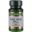 Suplemento de ácido fólico Bounty de la naturaleza, apoya la salud cardiovascular, 800mcg, multi, sin sabor,750 cuenta, paquete de 3