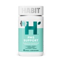Hábito PMS Apoyo Suplemento para Mujeres (60 Cápsulas) - Apoya los síntomas premenstruales " Estrés, Saldo hormonal, Mood, Vitaminas B, Vitamina D, Chasteberry, Ashwagandha, Libre de gluten, No GMO (1 Pack)