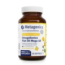 Metagenics Omega Genics Mega 10 Omega Suplemento- con Omega-7, 330 mg EPA & 170 mg DHA para la salud cardíaca*- Fuente sostenible " No Fishy Aftertaste - No Gluten-Free - 60 Softgels