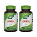 Camino de la Naturaleza Vitamina C con Bioflavonoides - Extra Fuerza - 1 g Vitamina C como Ácido Ascorbico - Citrus Bioflavonoides - Para el soporte de inmuno* - Gluten Gratis &amp; Dairy Gratis - 100 cápsulas (2 Pack)
