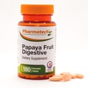 Papaya Fruta Digestiva, Mejorar la Digestión, Sabor Tasty, Suplemento Enzyme, para Bloating y Estreñimiento, Alivio de Gas, 180 Tablas Chewable