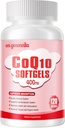 CoQ10-400mg-Softgels con PQQ, BioPerine &amp; Omega-3, Coenzyme Q10(Ubiquinona) Suplemento para Alta Absorción, Potencial Antioxidante, Corazón de apoyo &amp; Producción de energía, 120 Servimientos