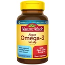 Nature Made Algae Oil Omega 3 Suplemento 540mg, Omega 3 Fish Oil Alternative, 70 Veggie Softgels, Sostenible, Planta-Basada, para el Corazón Saludable, Cerebro y Ojo Soporte, 70 Softgels