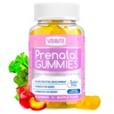 Gummies prenatales gratis de azúcar — 30+ Nutrientes (Choline, Folate, Iron, Vitamina) para Apoyo Fetal y Neural, Huesos, Energía e Inmunidad — EE.UU.-Made Vegan Vitaminas Prenatales para Mujeres (60 Gummies)
