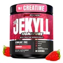 ProSupps Dr. Jekyll Signature Pre Workout Powder with Creatine - Stim-Free Preworkout Supports Focus &amp; Endurance - Suplementos de gimnasia sin cafeína (Strawberry, 30 Servings)