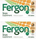Hierro de alta potencia altamente soluble " fácilmente digerido, 27 mg de hierro, 100 tabletas