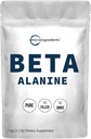 Beta Alanine Powder, Pura Beta Alanine Suplemento, 2.2 Libras (500 Days Supply), Filler Free, Amino Energy Pre Workout, Unflavored, Non-GMO y Vegan Friendly