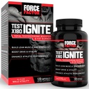 Prueba de factor de fuerza X180 Ignite Booster de testosterona total para hombres con semillas fenugreek y té verde Extracto para construir músculo magro, energía de boosto, y mejorar el rendimiento, 120 cuenta