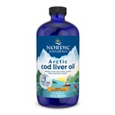 Naturales nórdicos Aceite de hígado de bacalao Ártico, Naranja - 16 oz - 1060 mg Total Omega-3 con EPA &amp; DHA - Corazón &amp; Salud cerebral, Inmunidad saludable, Bienestar general - No GMO - 96 Servimientos