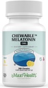 Maxi Health Chewable Melatonin, Kosher Lemon Flavor, Melatonin for Adults &amp; Kids, Natural Aid for Adults &amp; Children, Melatonin Chewables Alternative to Melatonin Gummies Kids Dose, (200 Count)