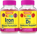 BuenoSí Hierro + Vitamina C Niños + Vitamina D3 Niños, Gummies Bundle - Gran Tasting, Suplemento de Vitamina, Gluten Gratis, GMO Gratis, Chewable Gummy