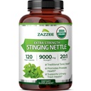 Zazzee USDA Organic Sting Nettle 20:1 Extract, 9000 mg Strength, 120 capsules veganos, 4 Month Supply, Concentrated, Standardized 20X Extract, Certified Organic, 100% Vegetarian, All-Natural, Non-GMO