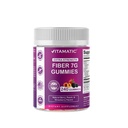 Vitamatic Prebiotic Fiber Gummies for Adults, 7G Extra Strength, Zero Sugar Añadido, 240 Pectin Based Gummies, Digestive Health & Regularity Support