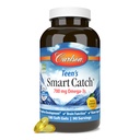 Carlson - Teen's Smart Catch, 700 mg Omega-3, desarrollo cognitivo, función cerebral &amp; soporte de visión, limón, 180 Softgels